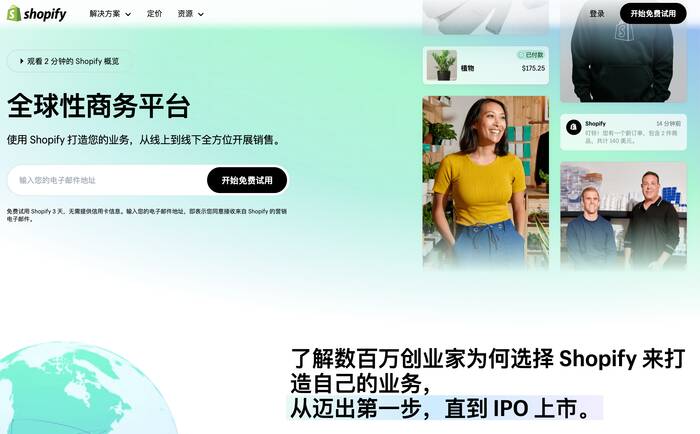 全球电商平台 - Shopify