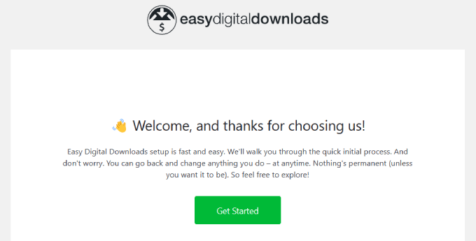 Easy Digital Downloads 设置向导